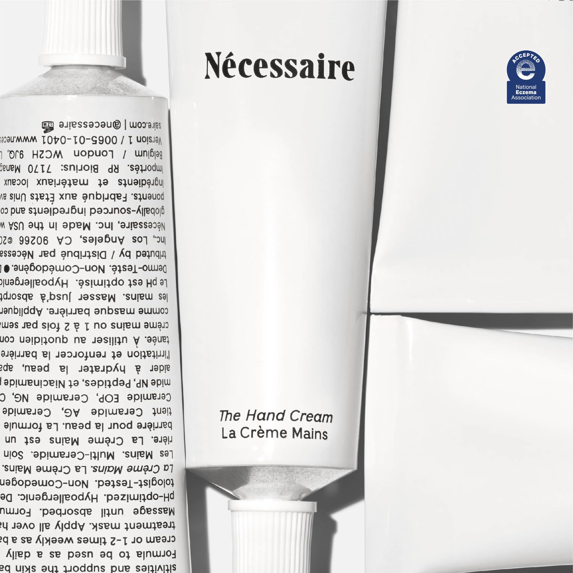 Nécessaire peptide powered moisturizing hand treatment for barrier repair and brittle cuticles.