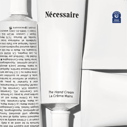 Nécessaire peptide powered moisturizing hand treatment for barrier repair and brittle cuticles.
