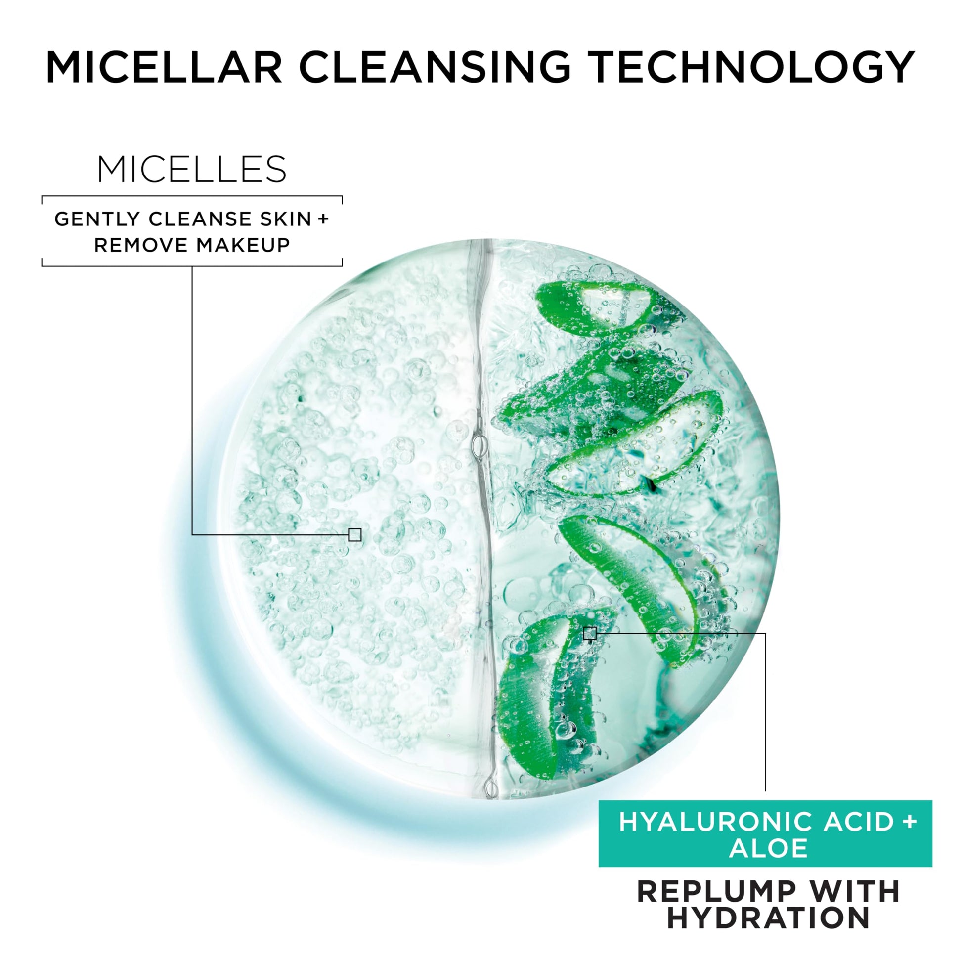 Garnier 400ml micellar water bottle showing vegan and cruelty free logos