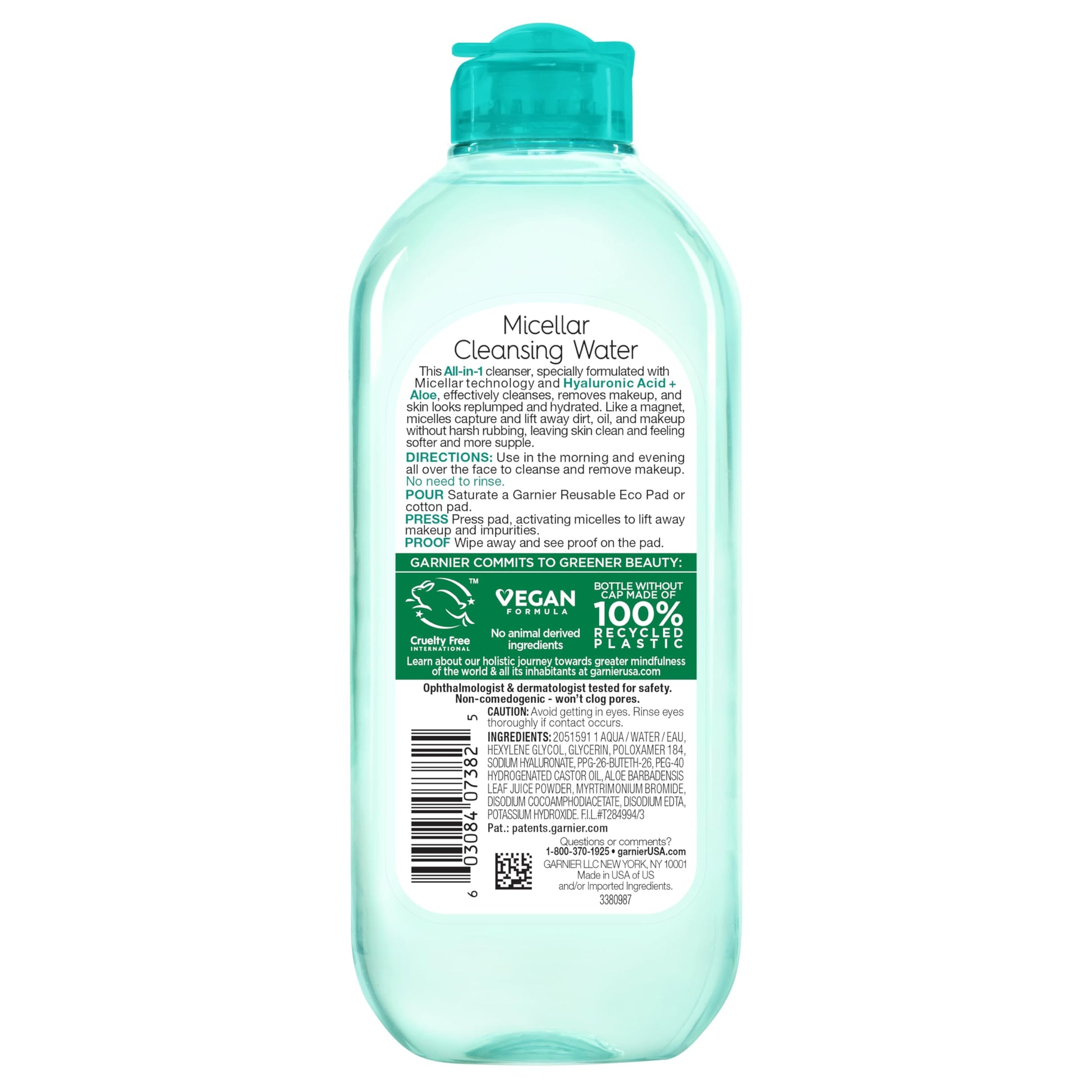 Garnier USA imported skincare collection featuring the blue hyaluronic acid bottle