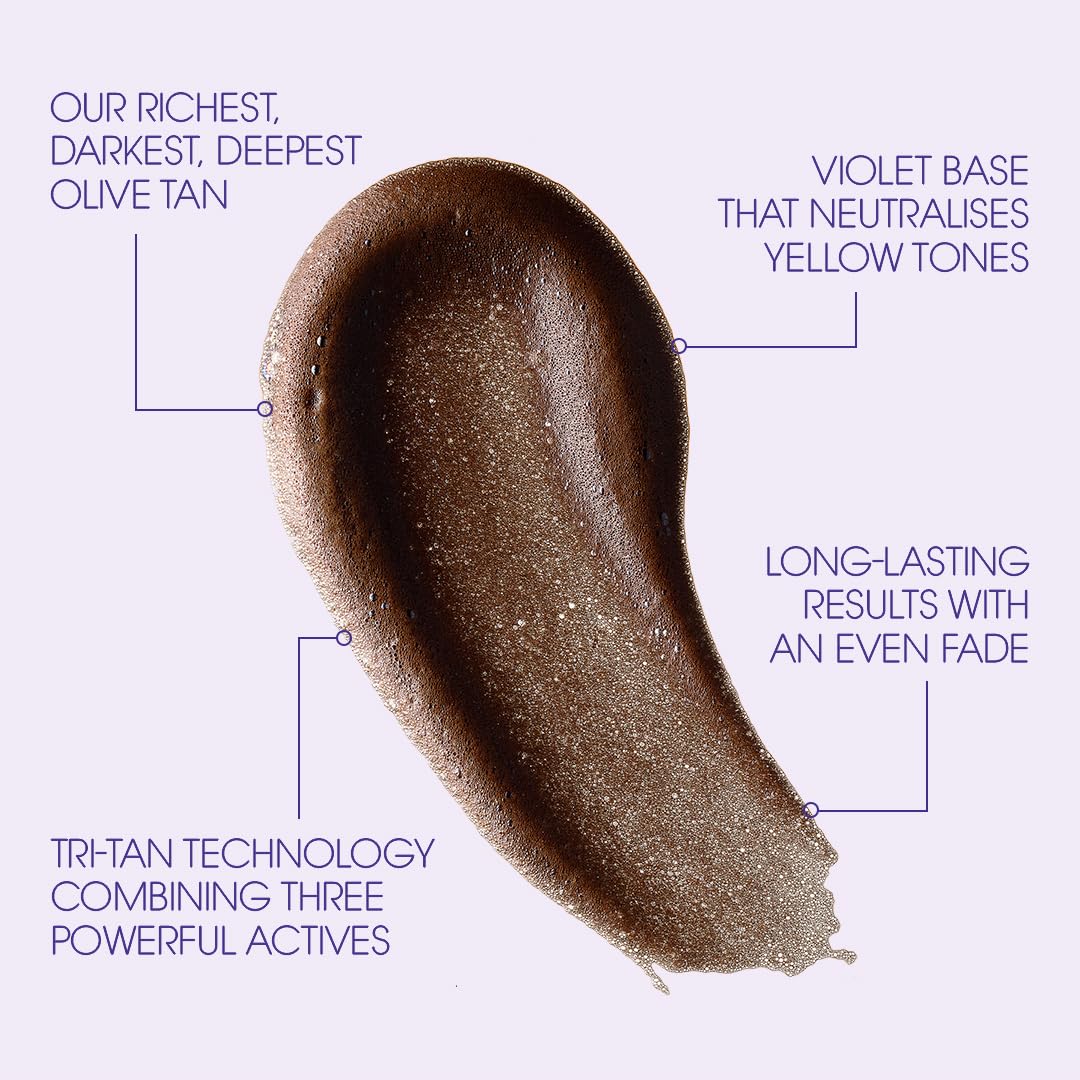 St. Tropez violet bronzing mousse texture on skin