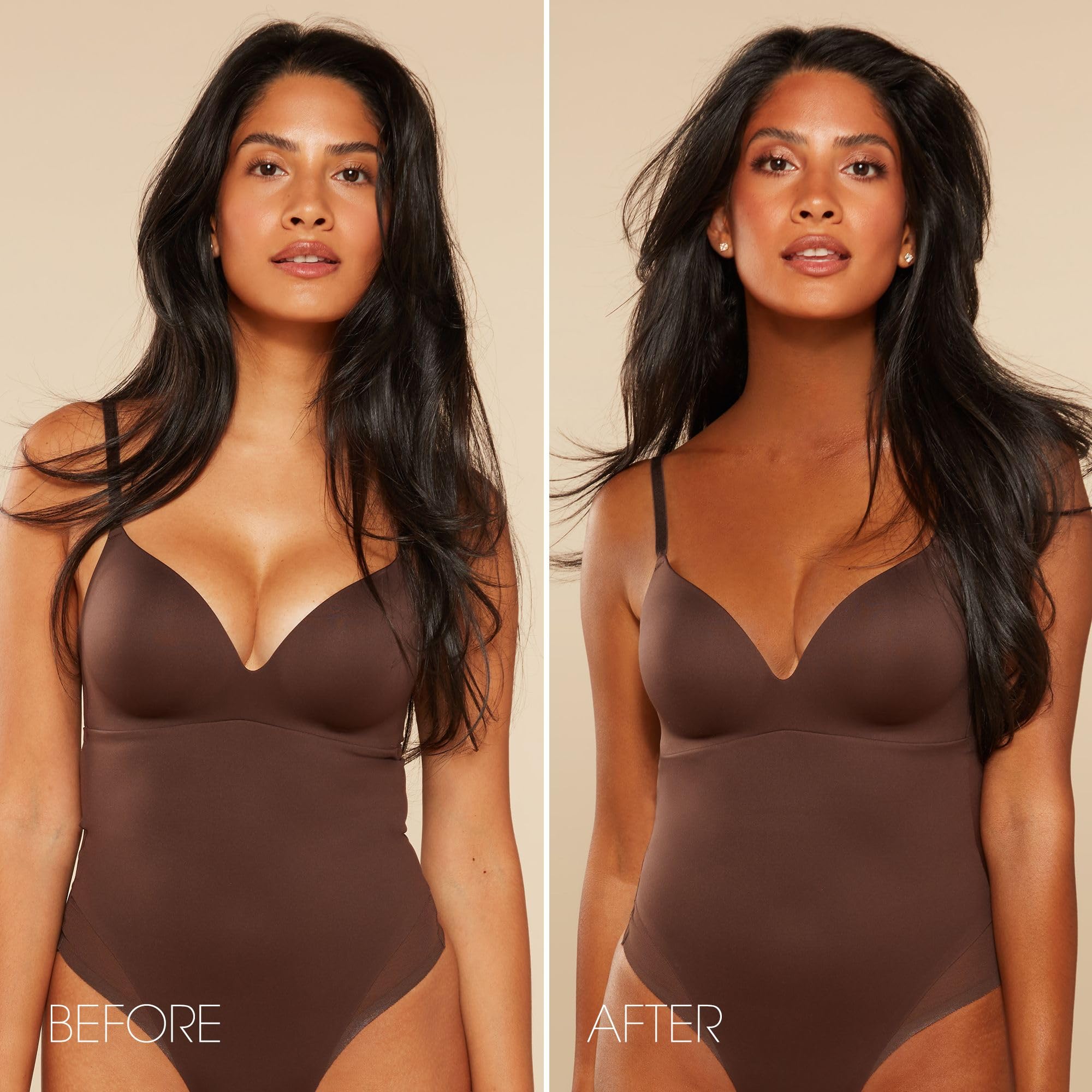 Applying St. Tropez bronzing mousse with a tanning mitt