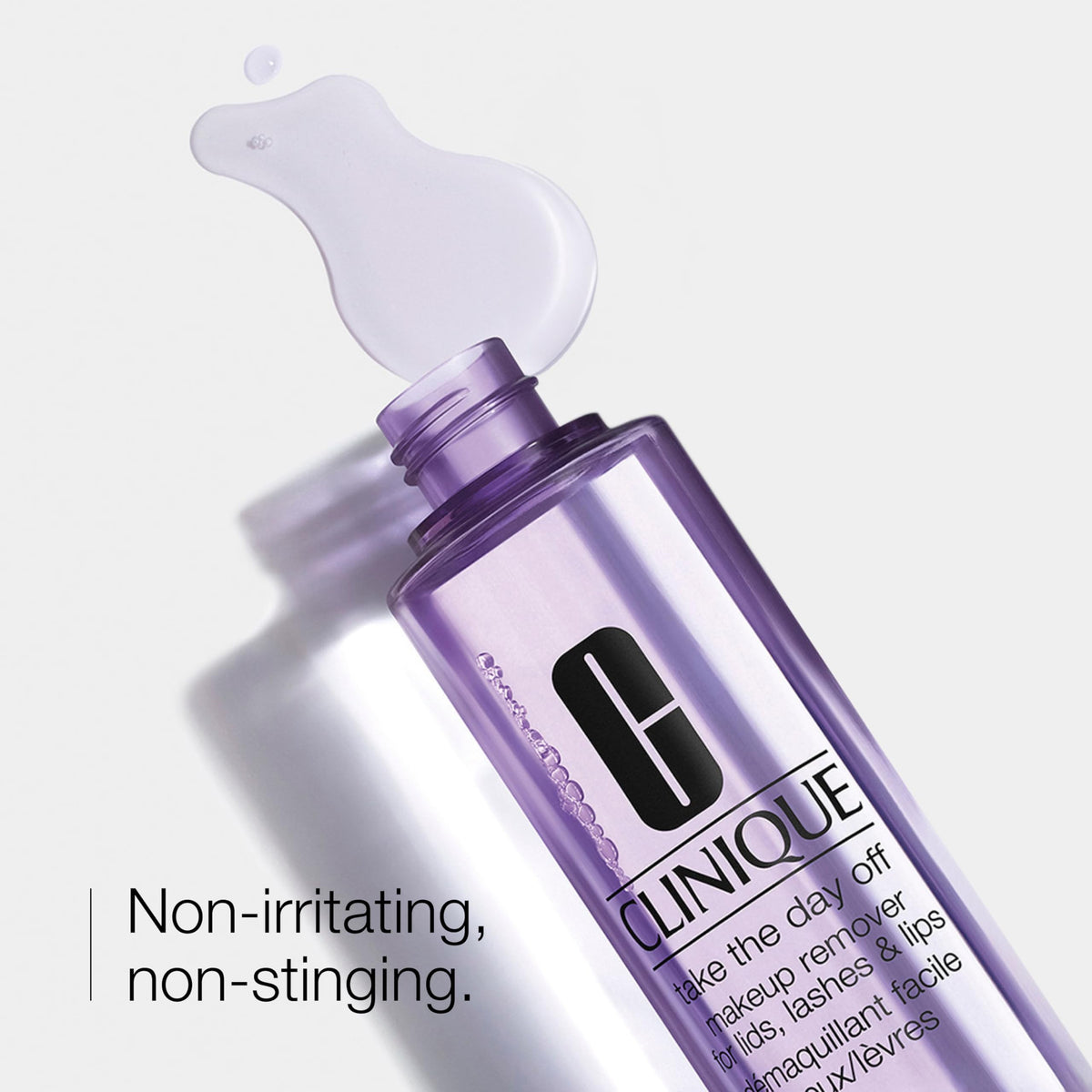 Clinique liquid makeup remover cap and nozzle detail
