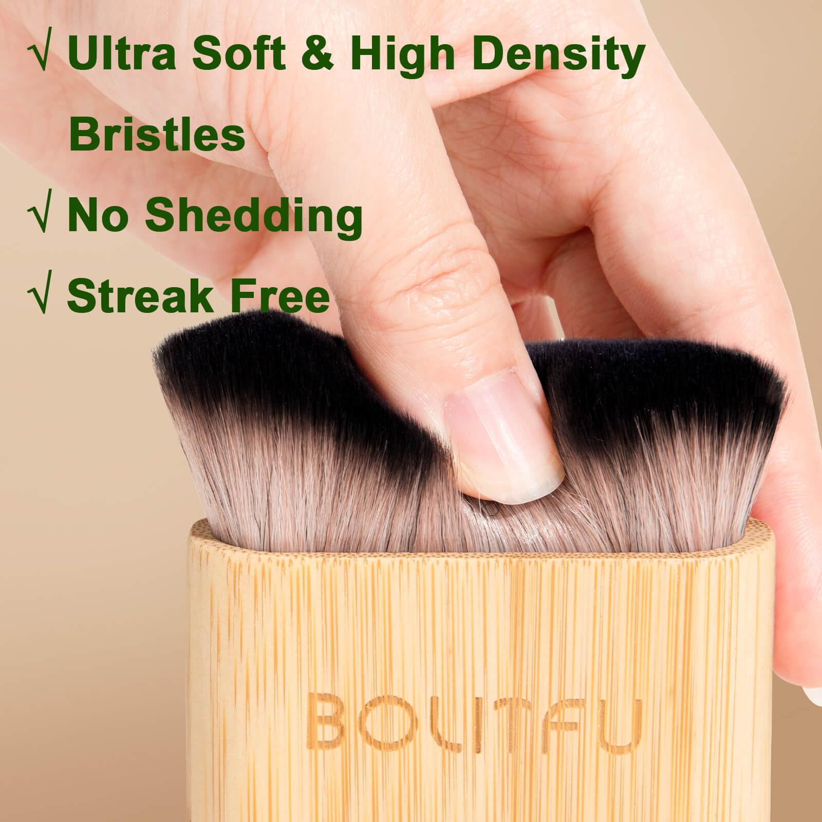 Bolitfu self tanning velvet body mitt black