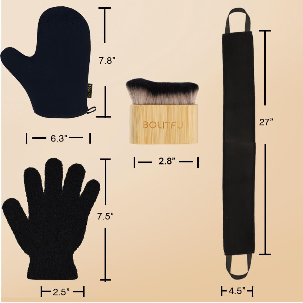 Bolitfu textured exfoliating glove for skin prep