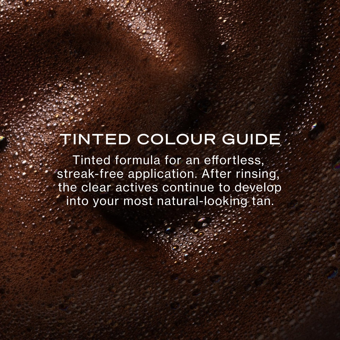 Back label details of Loving Tan Platinum mousse