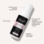 Loving Tan Platinum sunless tanner next to packaging box