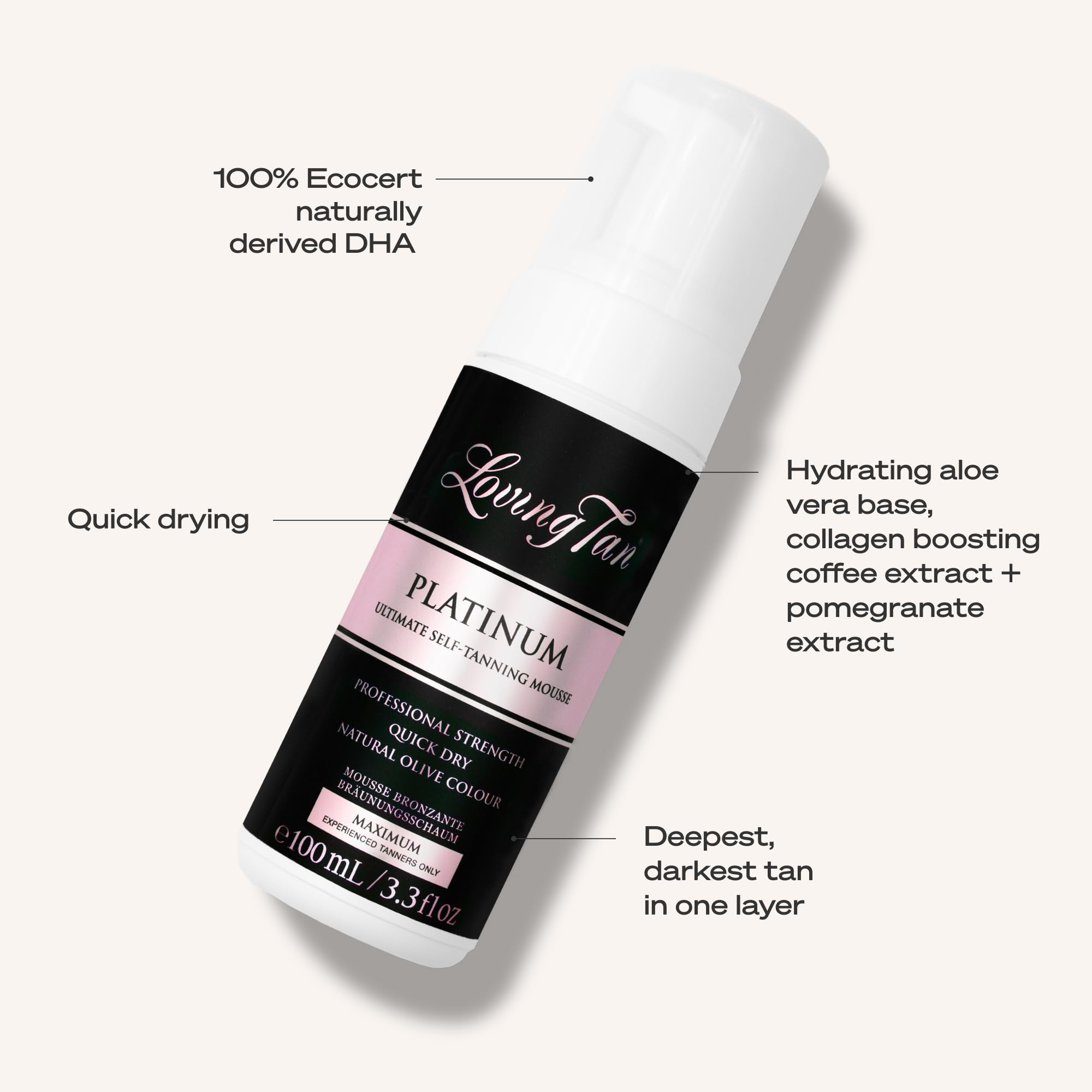 Texture and foam quality of Loving Tan self-tanner