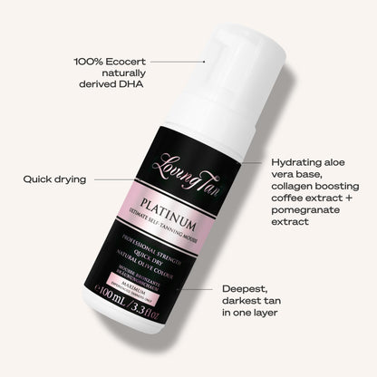 Texture and foam quality of Loving Tan self-tanner