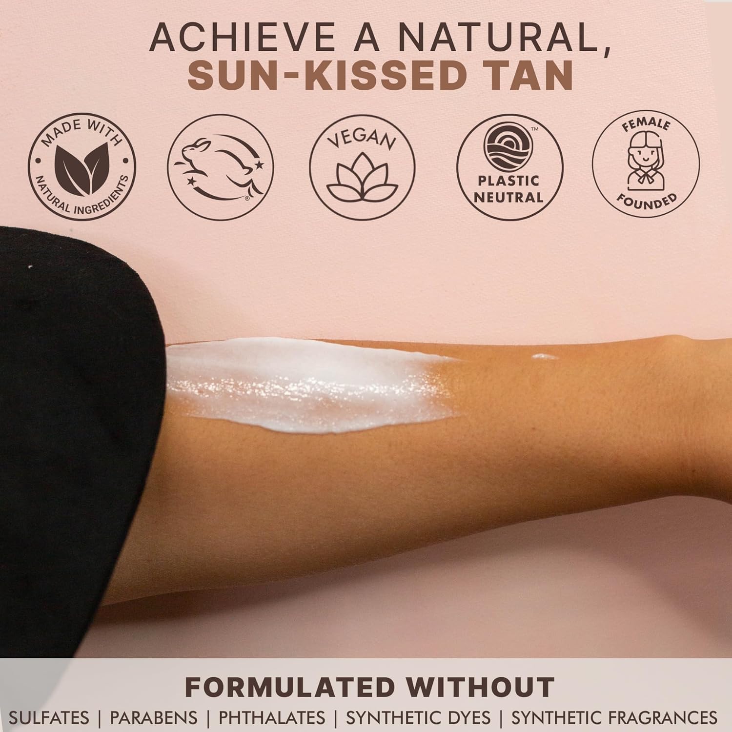 Applicator glove for body and face self tan