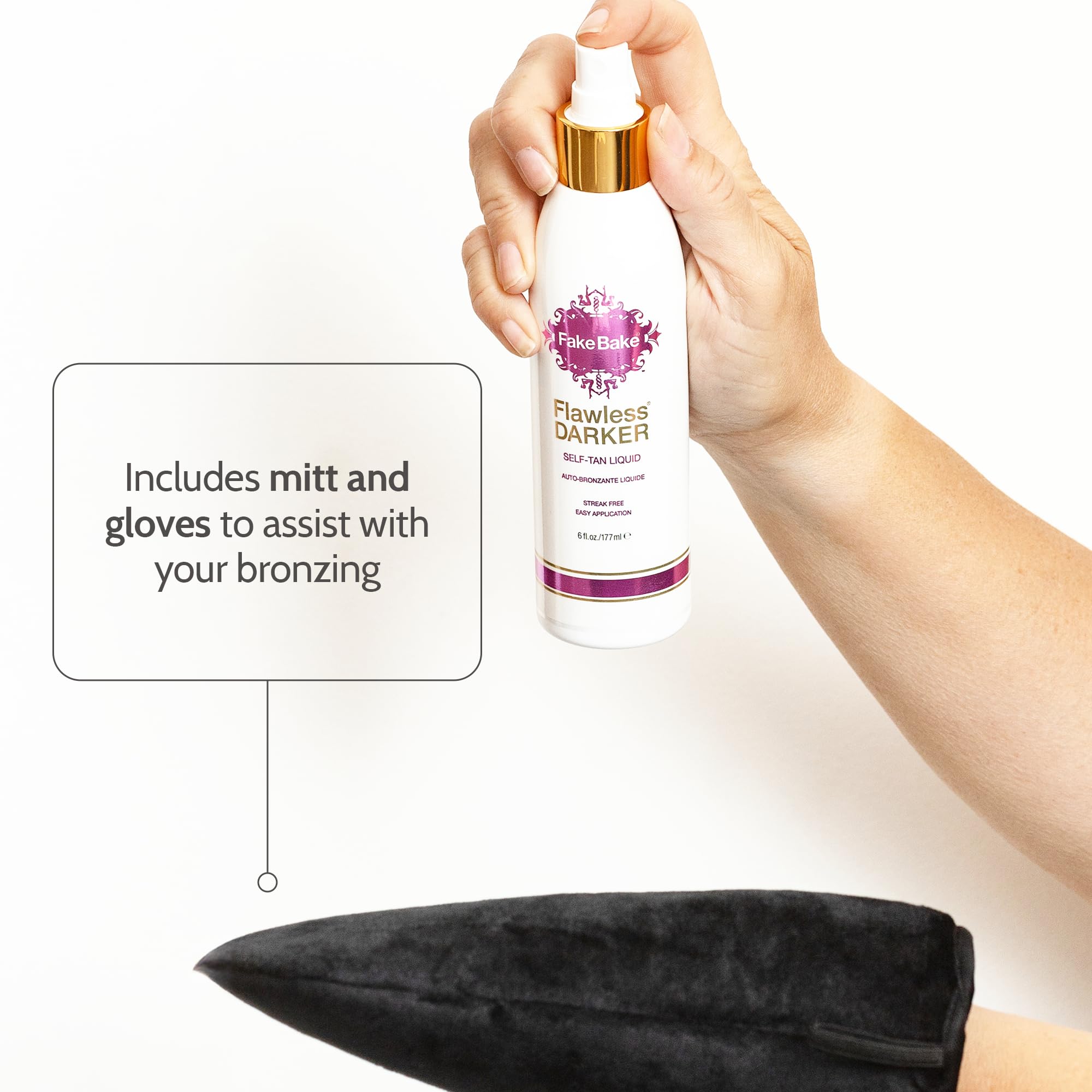 Fake Bake Flawless Darker 6 Fluid Ounce bottle packaging