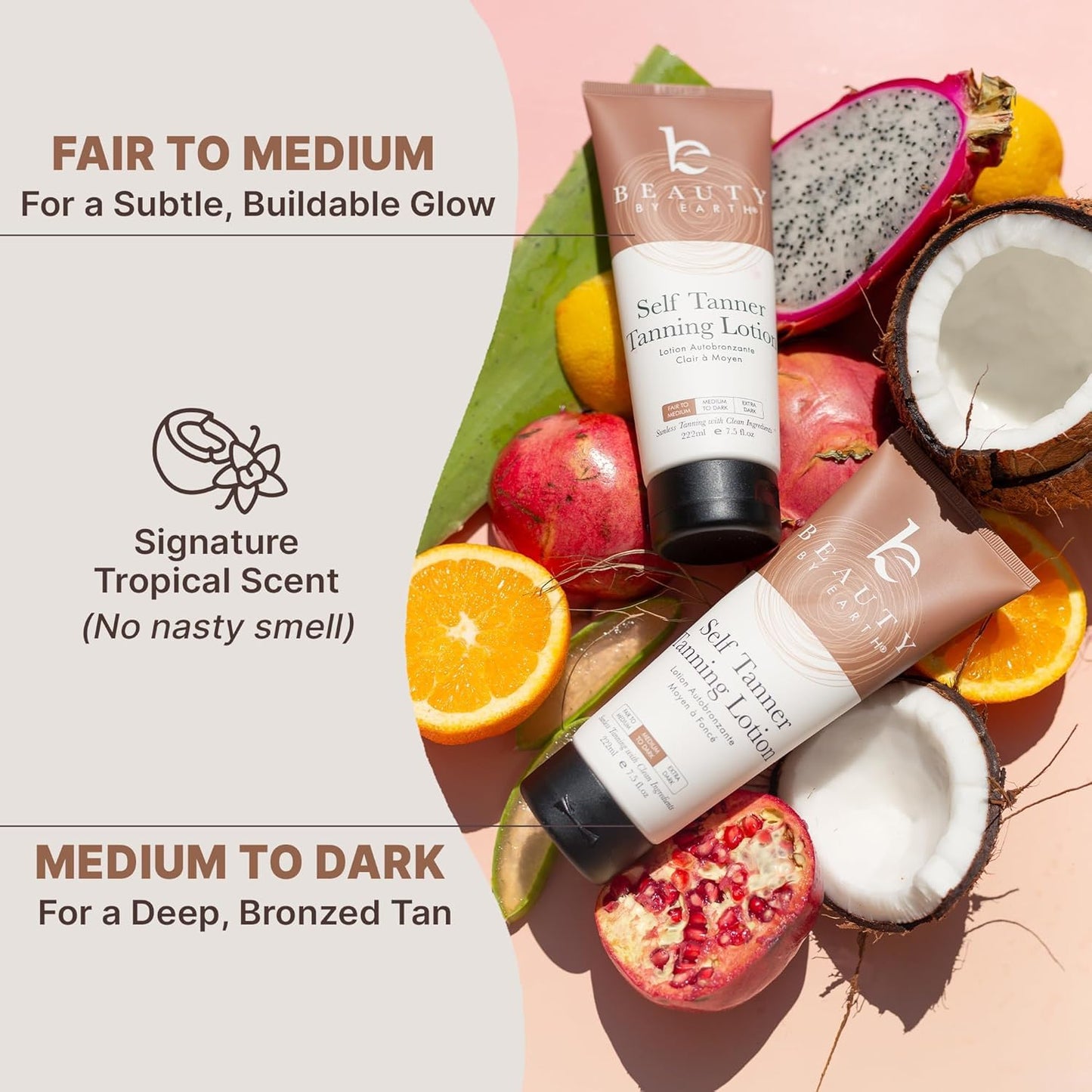 Sunless tanning lotion application results