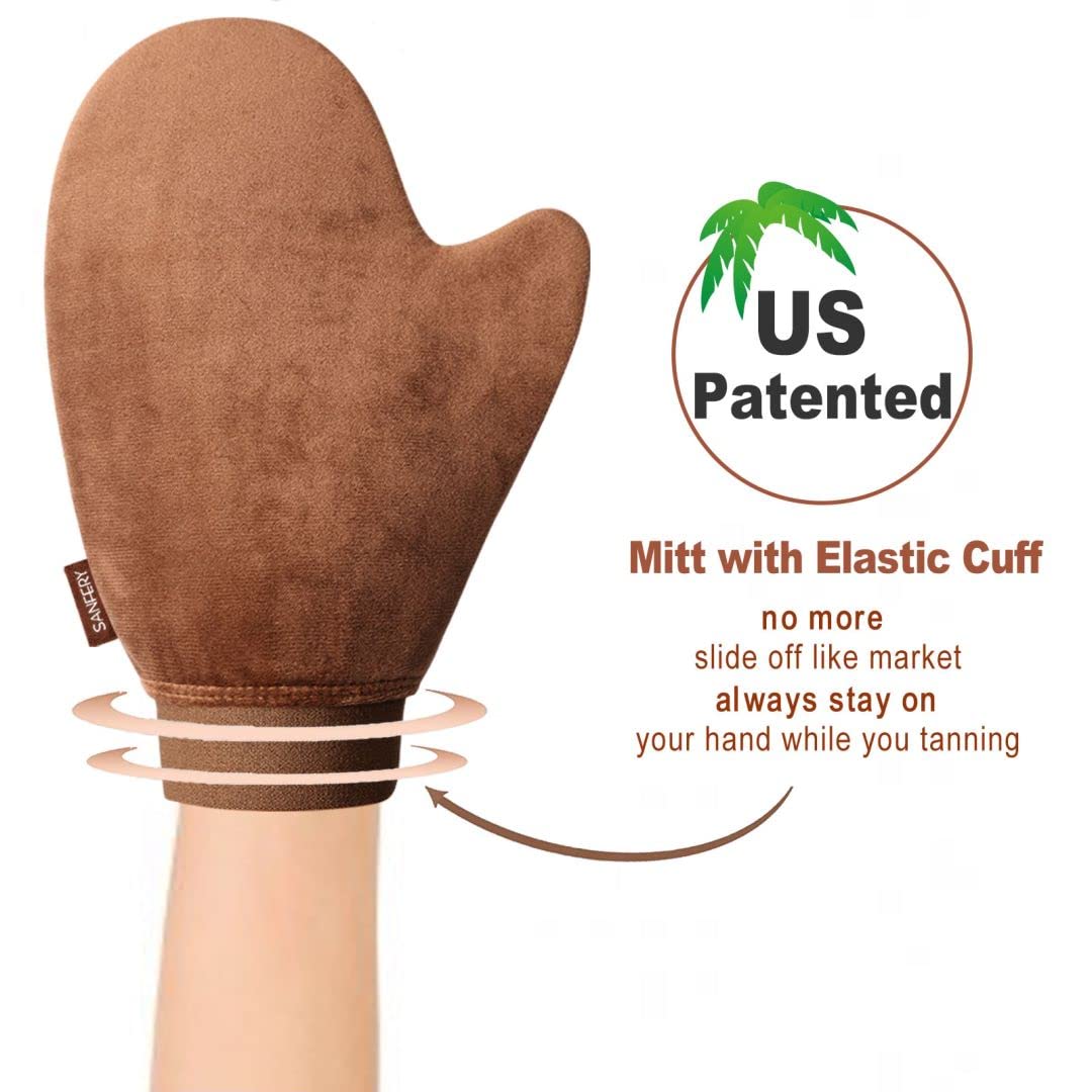 Long handle back applicator for self tanning