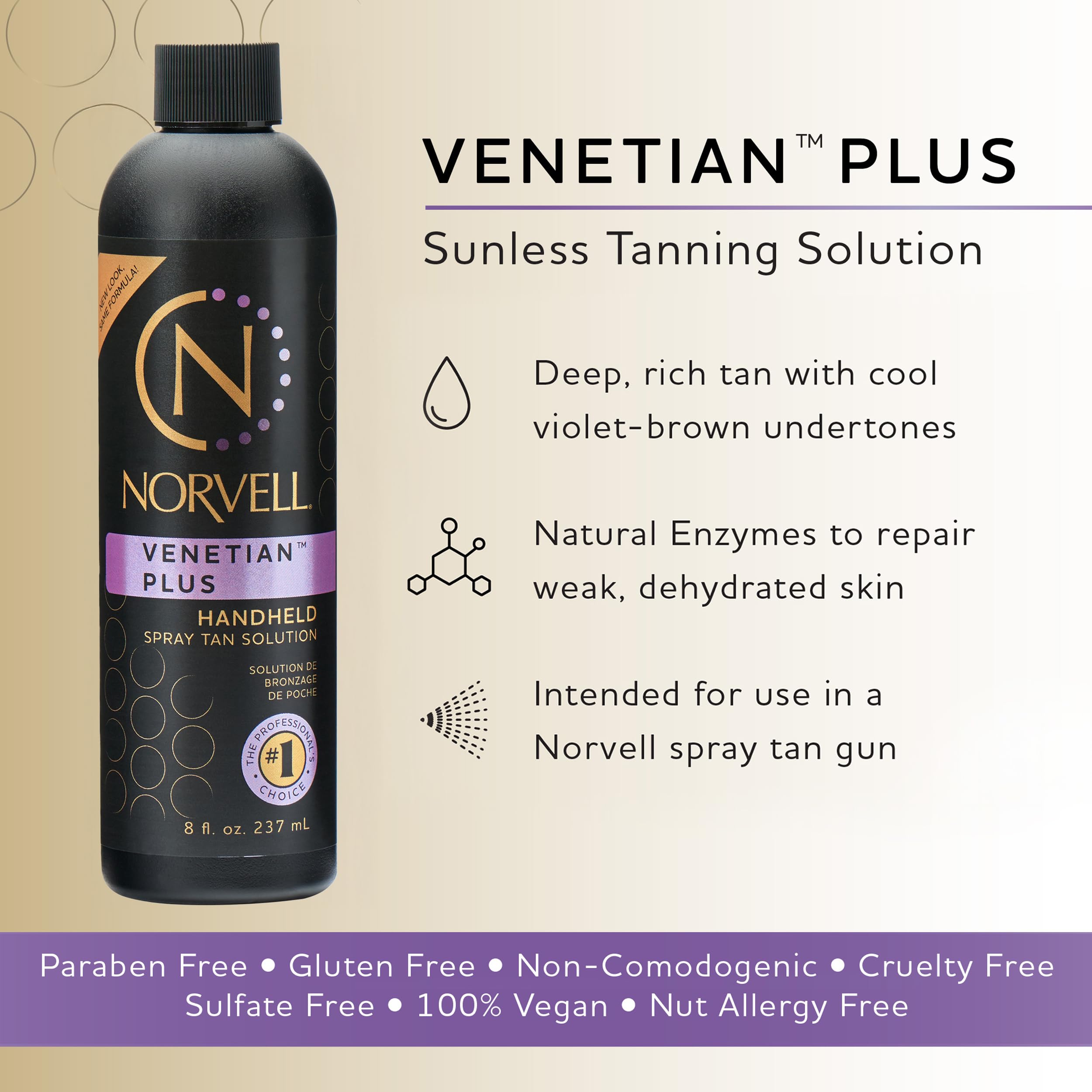 Norvell premium spray tan solution 8 fluid ounces bottle