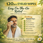 Side view of 120 count Noveha eyelid and lash wipe box