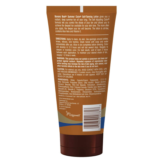 Banana Boat Summer Color Tanning Lotion 6 Ounce tube packaging