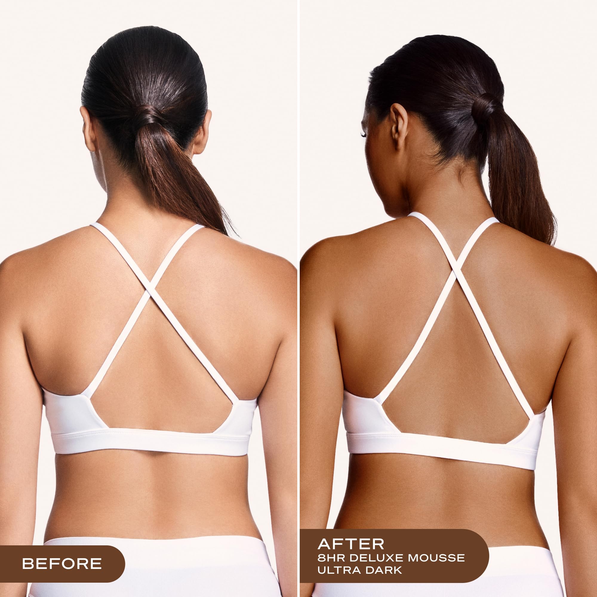 Loving Tan Ultra Dark mousse texture on skin