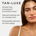 Tan-Luxe The Body Illuminating Self-Tan Drops light medium shade label close up