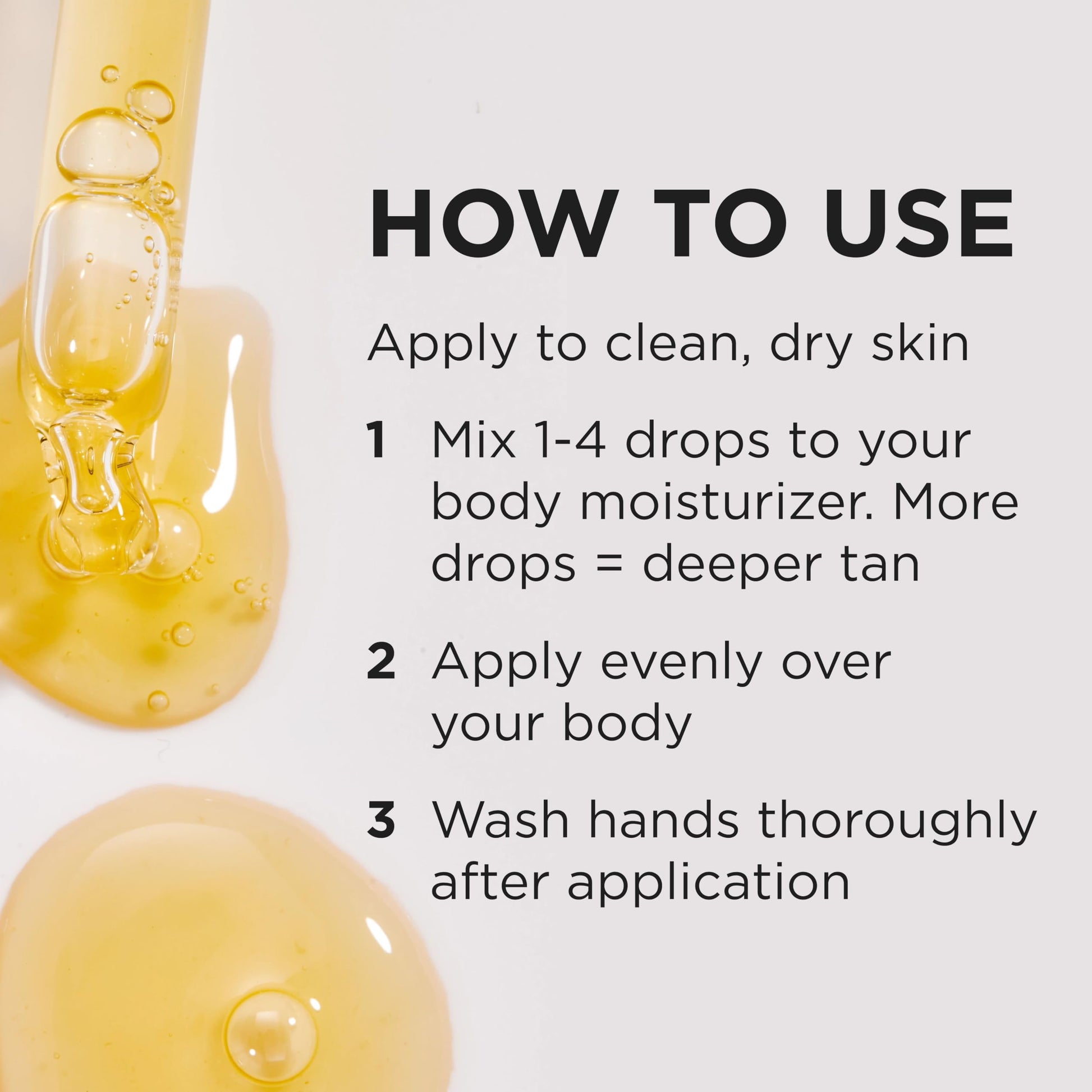 Tan-Luxe self tan drops box and bottle set