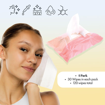 Glan Expressions Vitamin C and Orange Fruit facial wipes pack