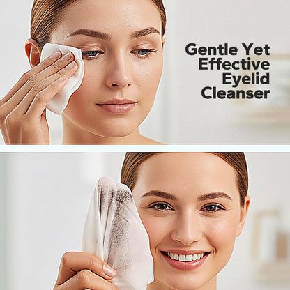 Travel-friendly packaging of Kakoka eyelid wipes
