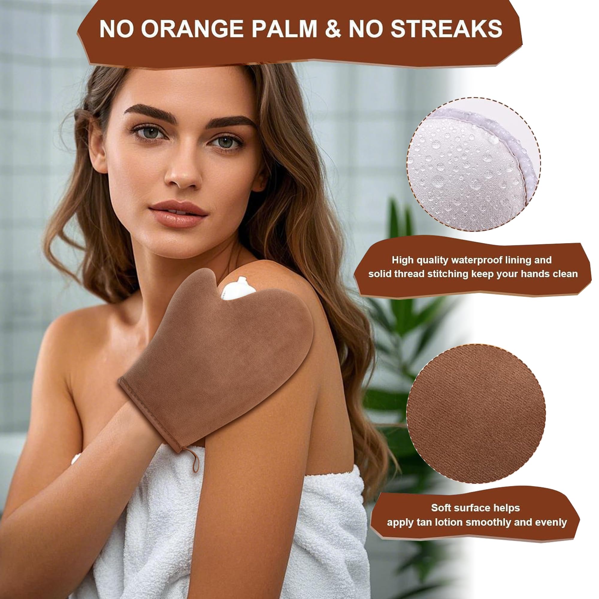 Back tanner applicator strap for hard to reach areas