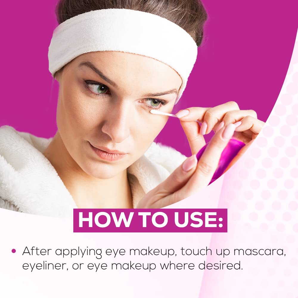 Top view of Andrea Eyeq's makeup remover swabs packaging