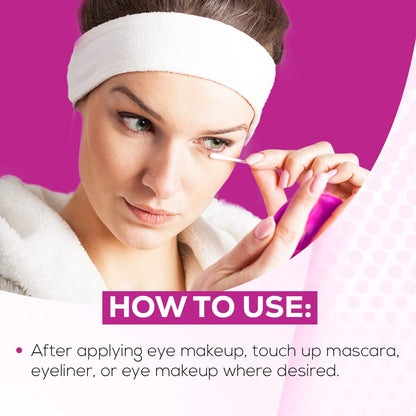 Top view of Andrea Eyeq's makeup remover swabs packaging