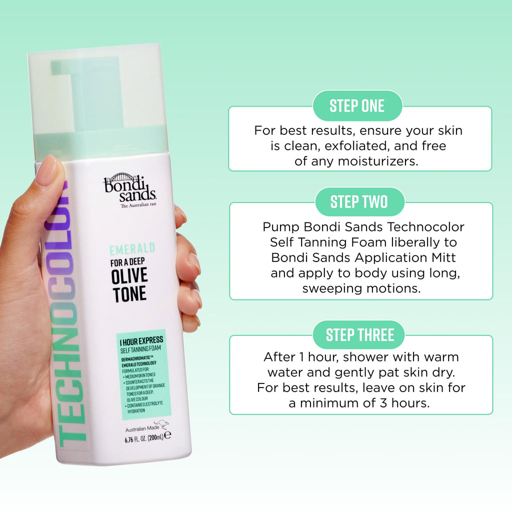BondiSandsEU 200 milliliter self tanning foam lifestyle product shot