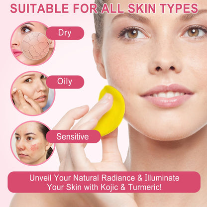 Natural skincare ingredients including turmeric and lemon extract for hyperpigmentation