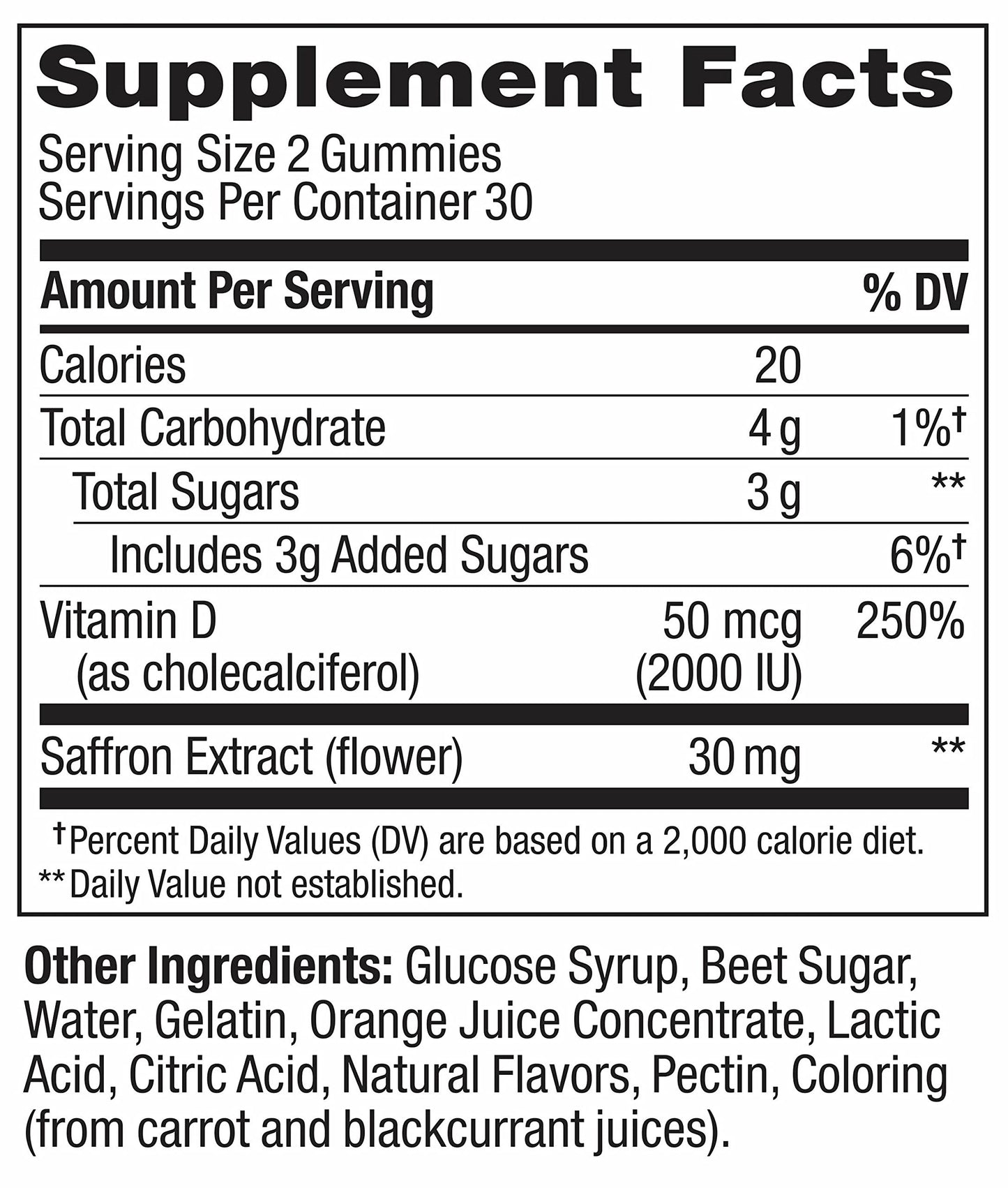 Premium OLLY brand emotional well-being gummy supplement packaging details.