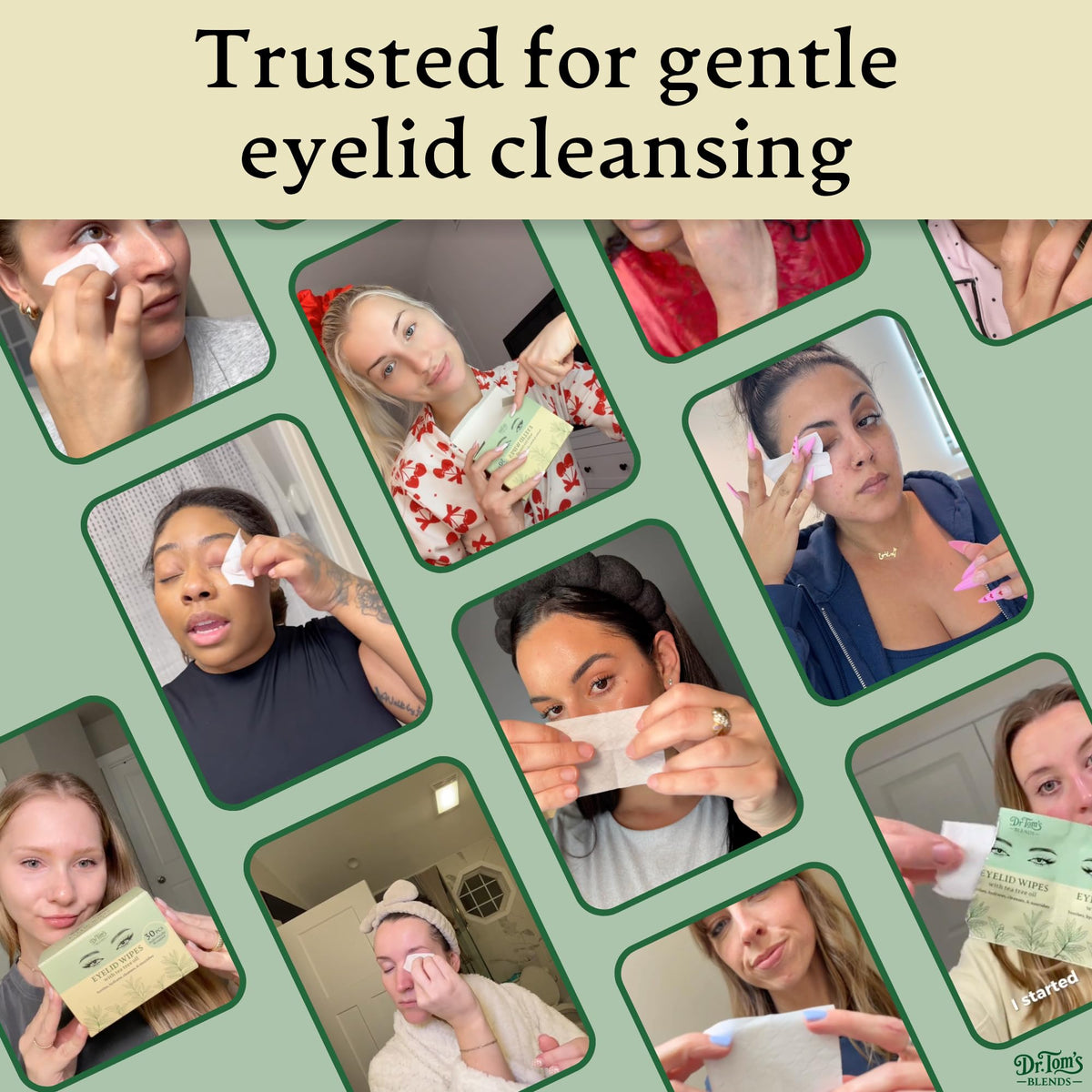 Doctor-developed tea tree oil eye wipes for dry eyes