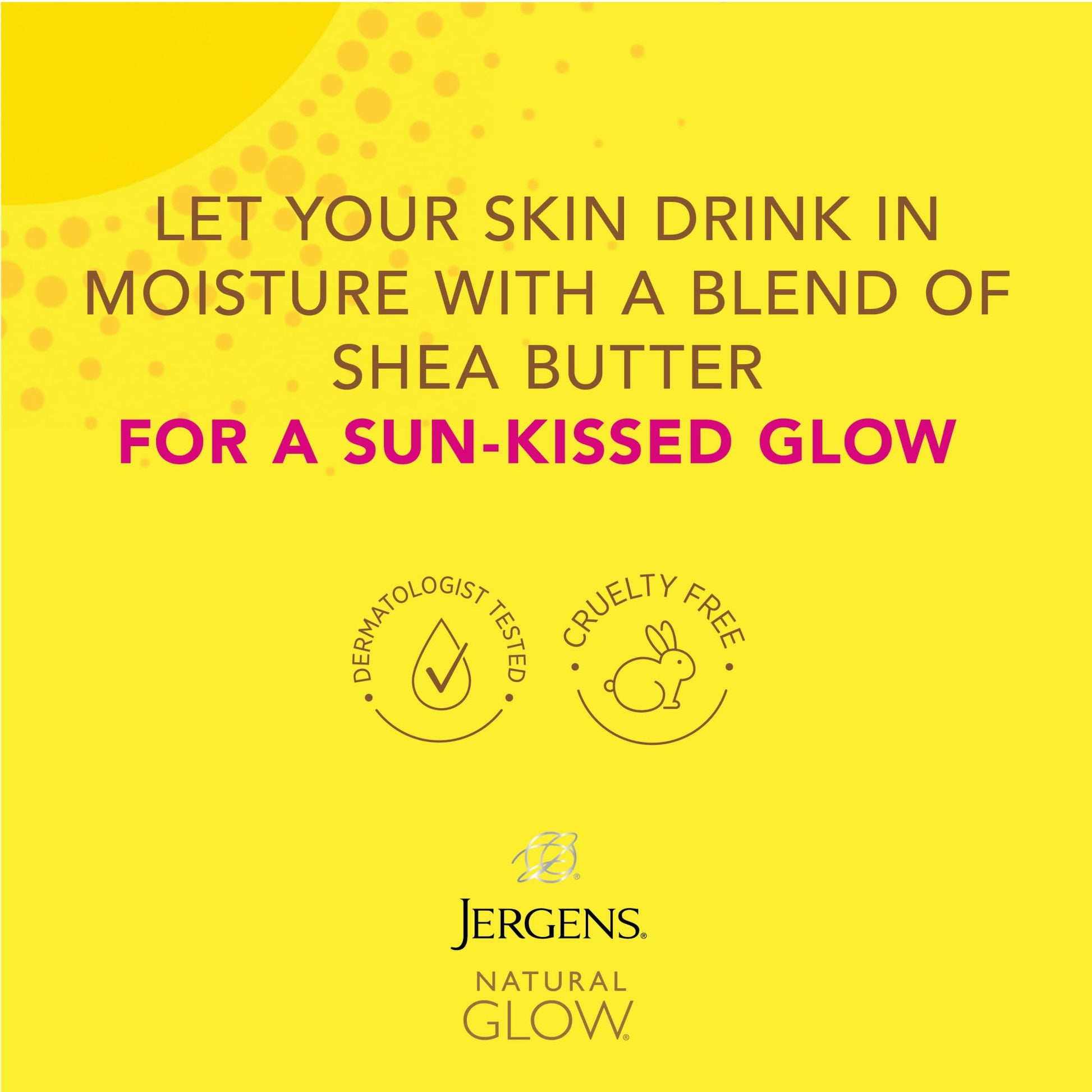 Authentic Jergens body moisturizer for gradual tan