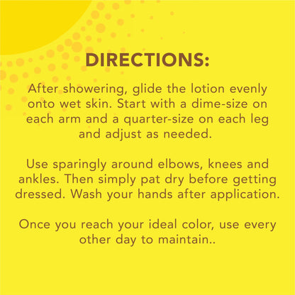 Back of Jergens Natural Glow bottle showing ingredients