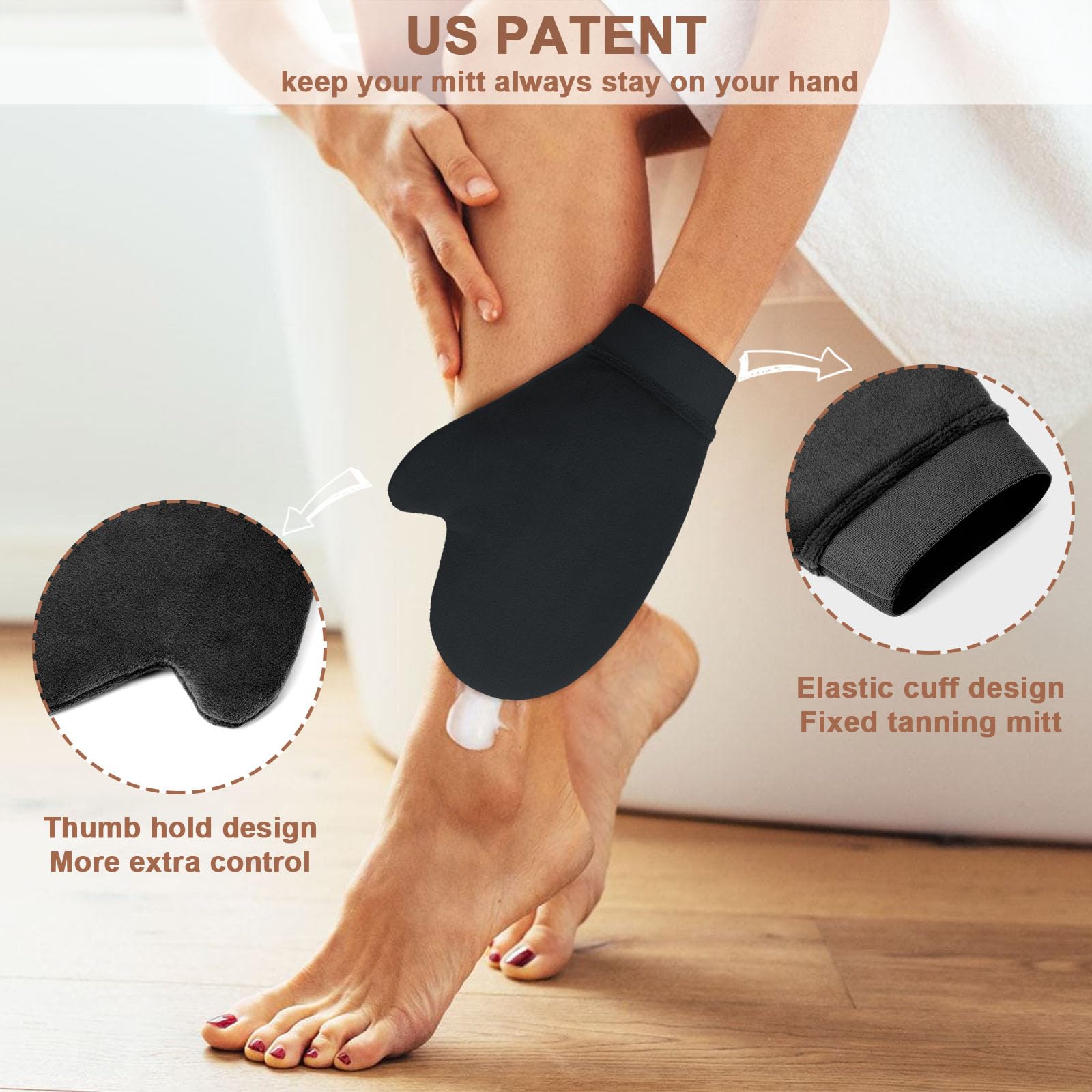 High density kabuki brush for self tanner application