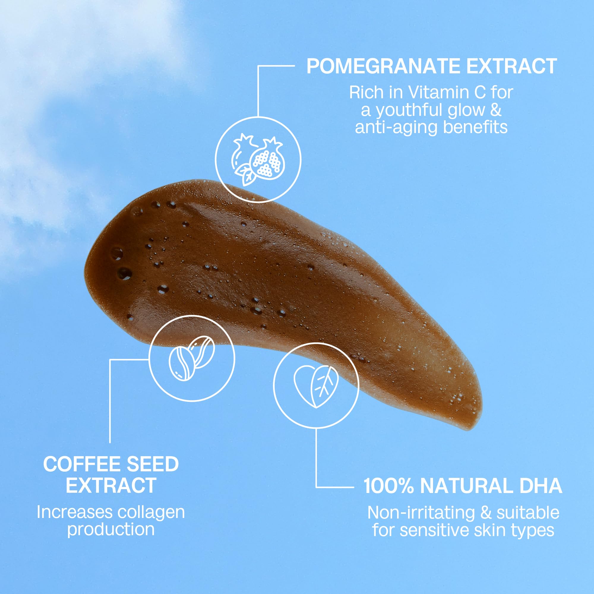 Bali Body tanning mousse packaging showing 200 milliliters size