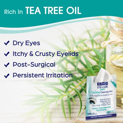Dr. Fischer eyelid wipes individual packet design