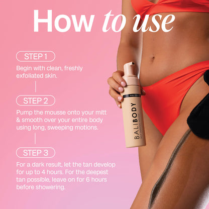 Authentic Bali Body Ultra Dark tanning product set