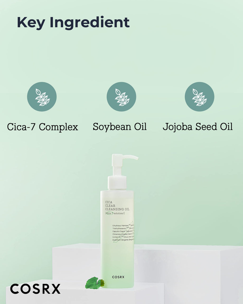 Cosrx Pure Fit Cica Clear Cleansing Oil ingredient highlights