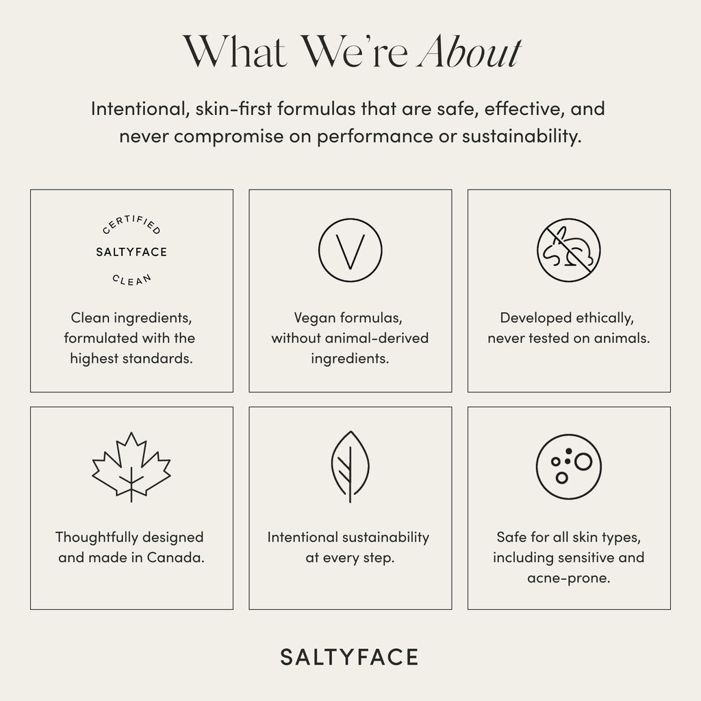 Saltyface Tanning Water complete presentation setup