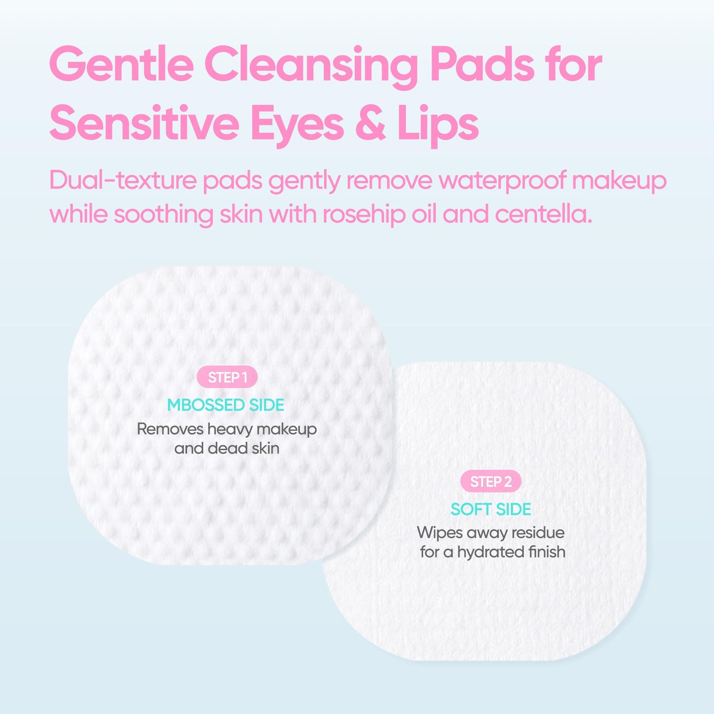 Side profile of Banila Co soothing eye and lip remover pads