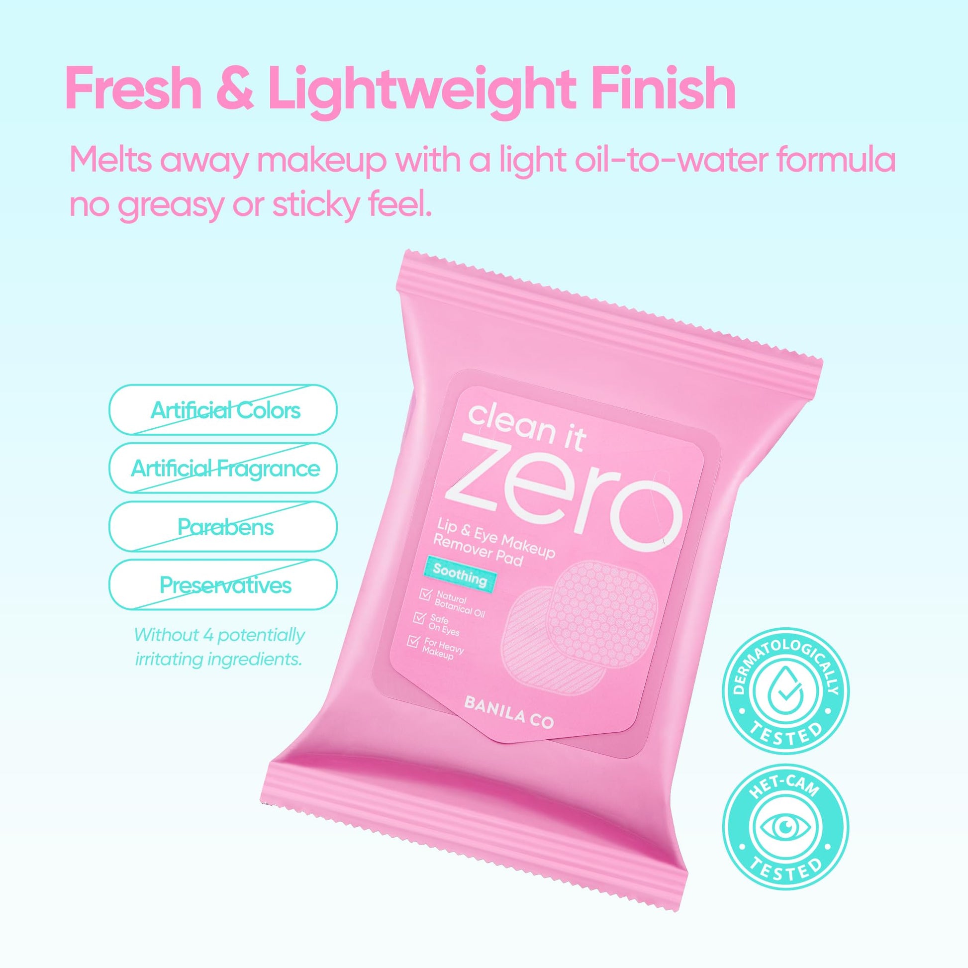 Texture detail of Banila Co embossed makeup remover wipes