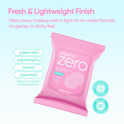 Texture detail of Banila Co embossed makeup remover wipes