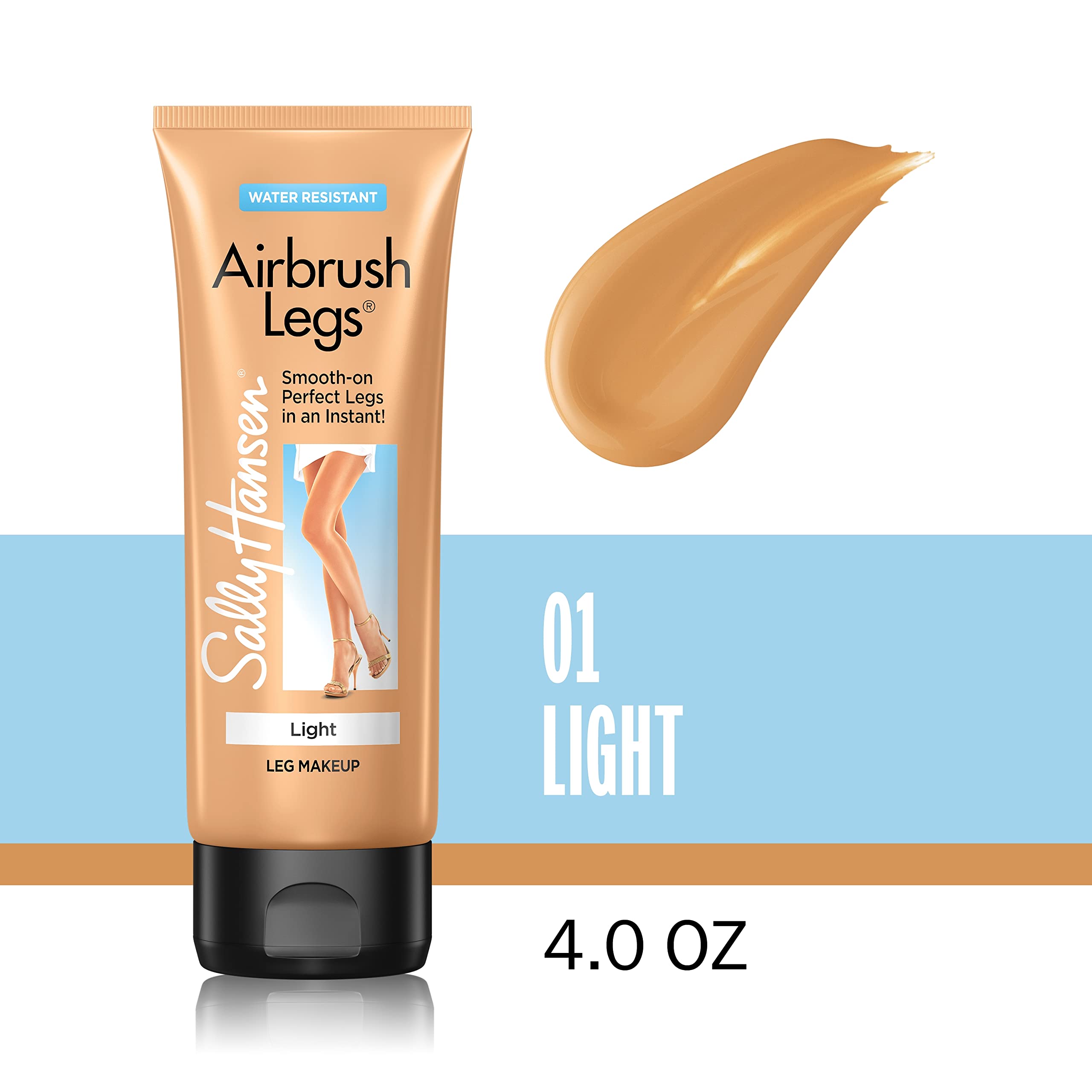 Sally Hansen leg makeup lotion texture and shade swatch