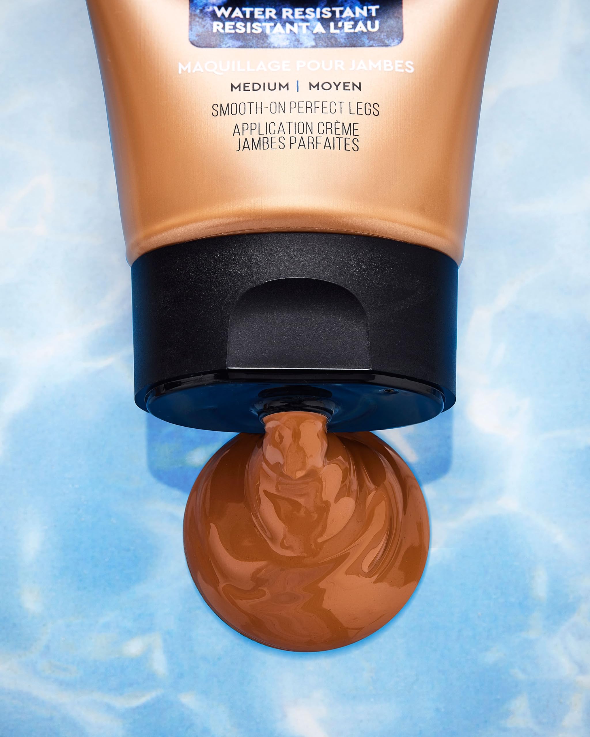 Back of Sally Hansen Airbrush Legs tube showing product details