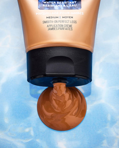 Back of Sally Hansen Airbrush Legs tube showing product details