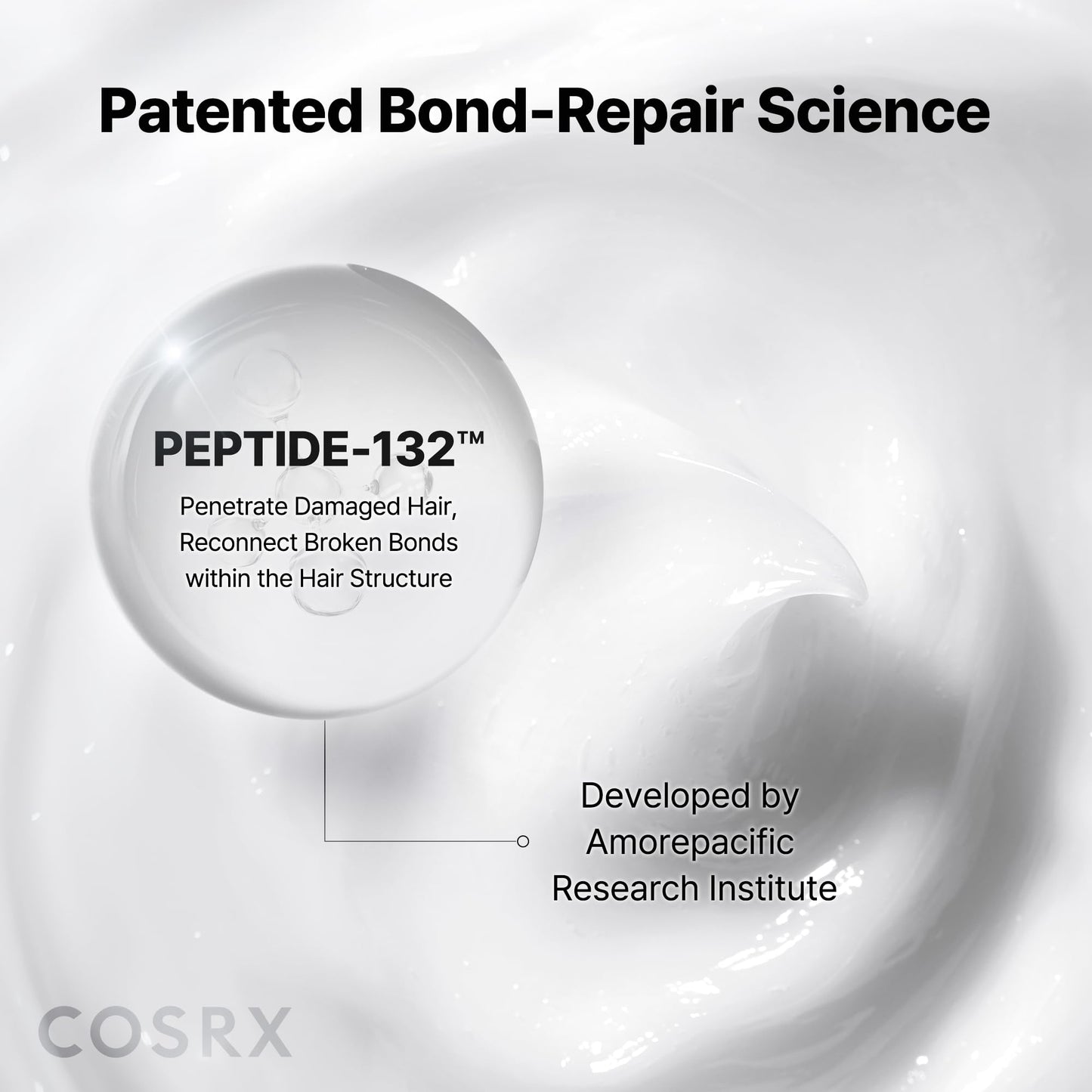 COSRX patented peptide hair bond repair mask texture and consistency close up