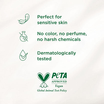 Simple facial wipes packaging featuring Aqua-Lock seal