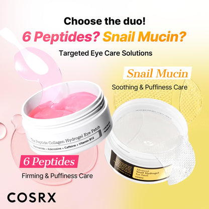 COSRX snail peptide eye cream packaging showing ingredients list