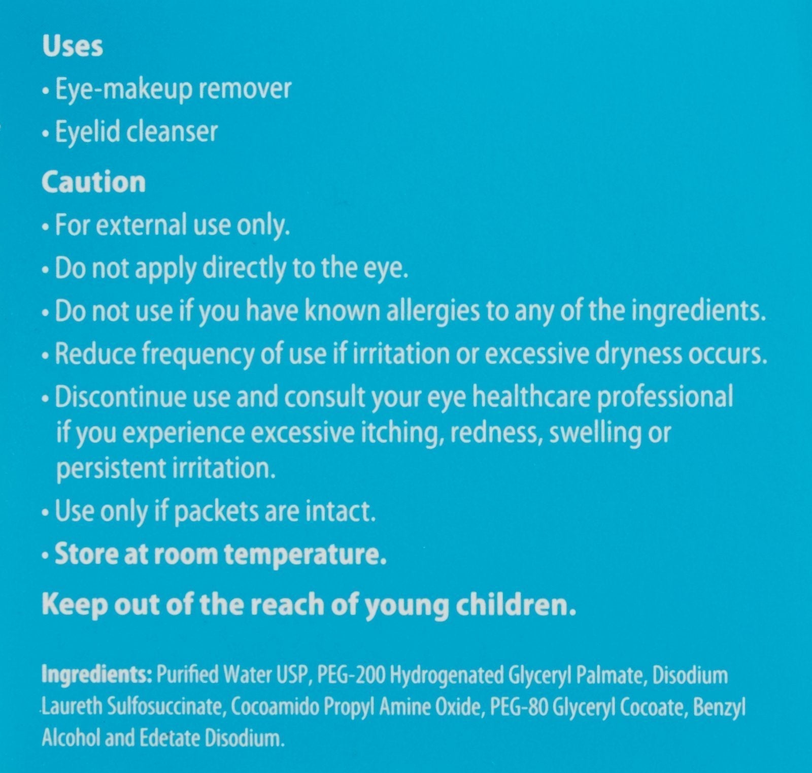 Systane sterile pre-moistened eyelid wipes individual packet